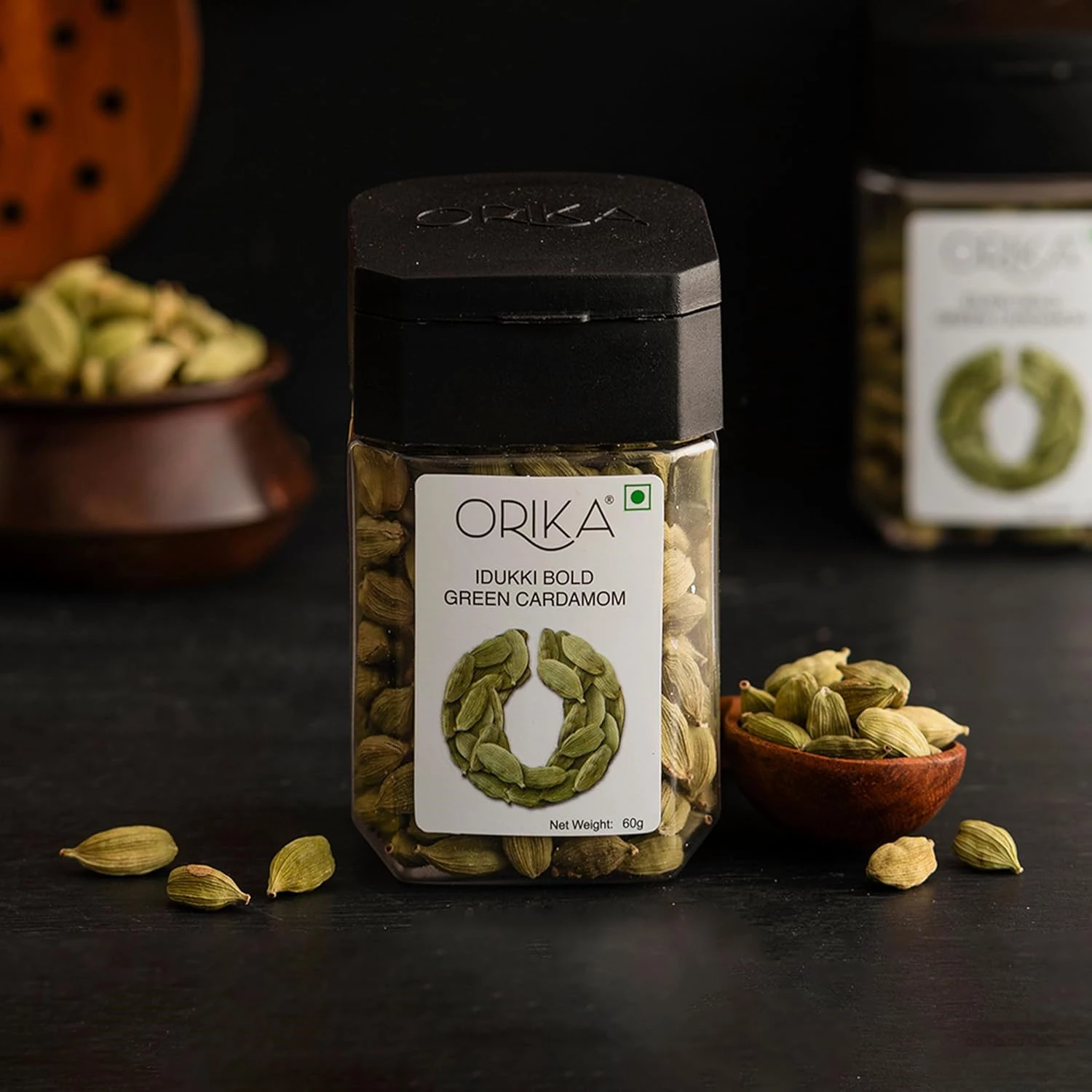 Orika Idukki Bold Green Cardamom Whole, 60 g-5.webp